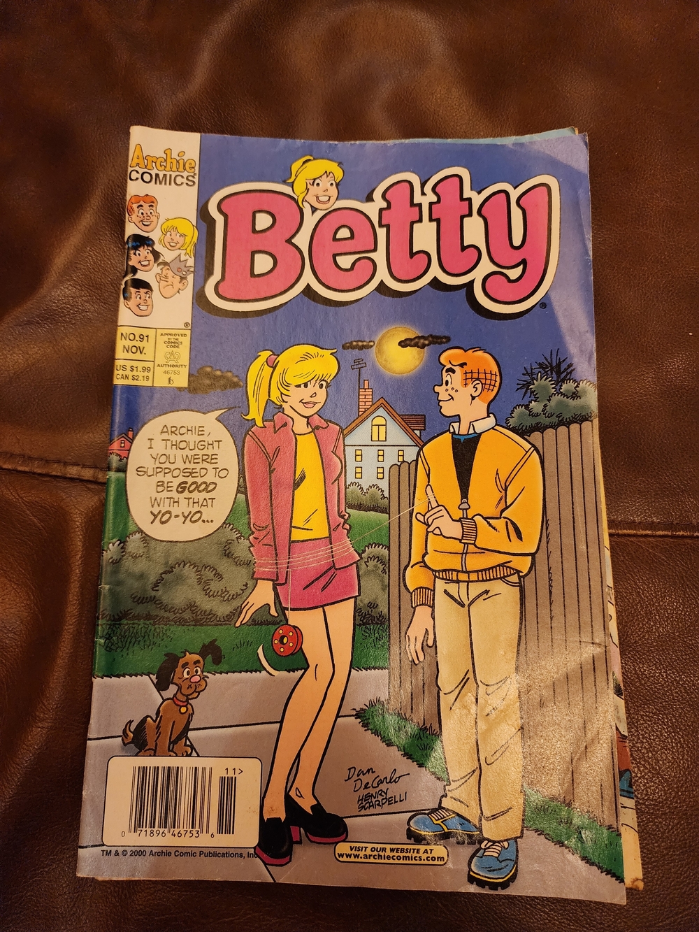 Betty Comic Book - Classic Archie Comics Cover